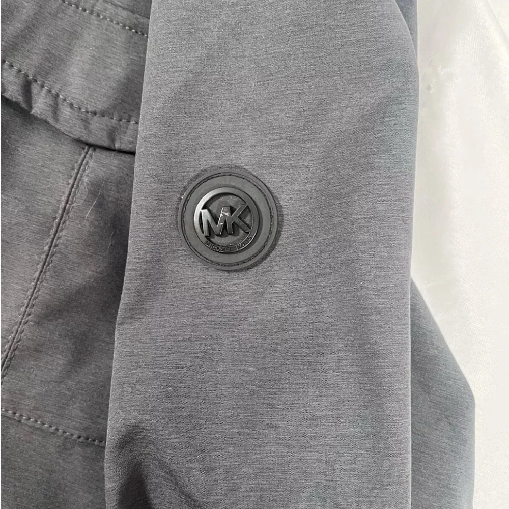 Michael Kors Mens Zip Up Jacket Size XL Dark Gray Pocket Extra Large